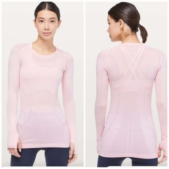 lululemon athletica Tops - Lululemon Swiftly Tech Long Sleeve Crew Blissful Pink Blissful Pink Women’s Sz 6